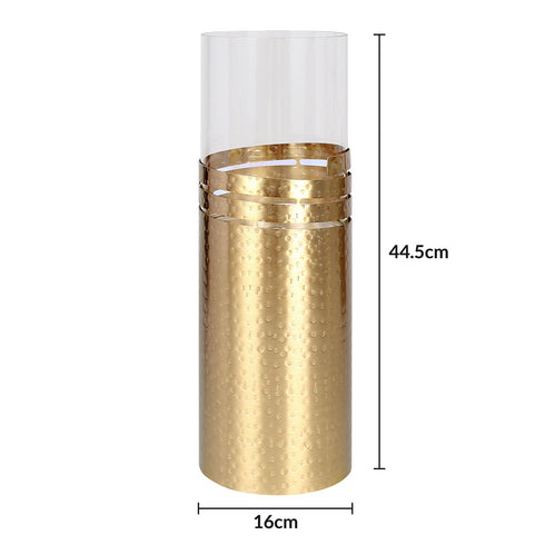 Dimple Ring Candle Holder - Gold