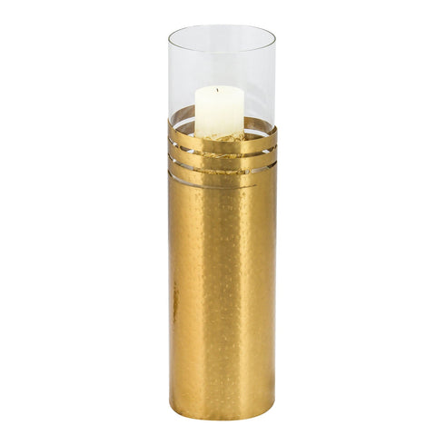 Dimple Ring Candle Holder - Gold