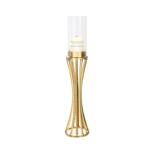 Pillar Candle Holder - Gold
