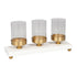 Marble Candle Holder - Gold