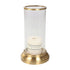 Chrome Base Candle Holder - Gold