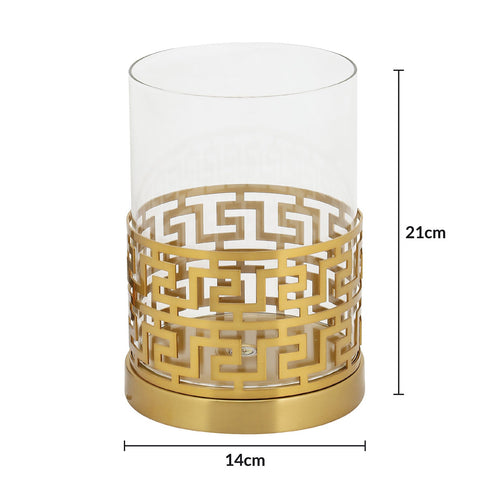 Greek Candle Holder - Gold