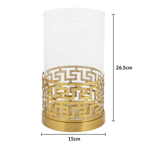 Greek Candle Holder - Gold