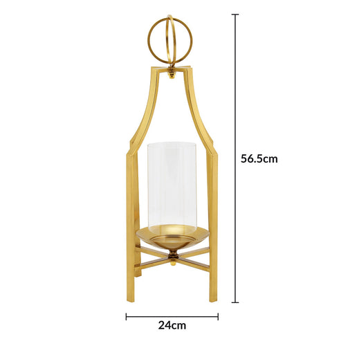 Cross Stand Candle Holder - Gold
