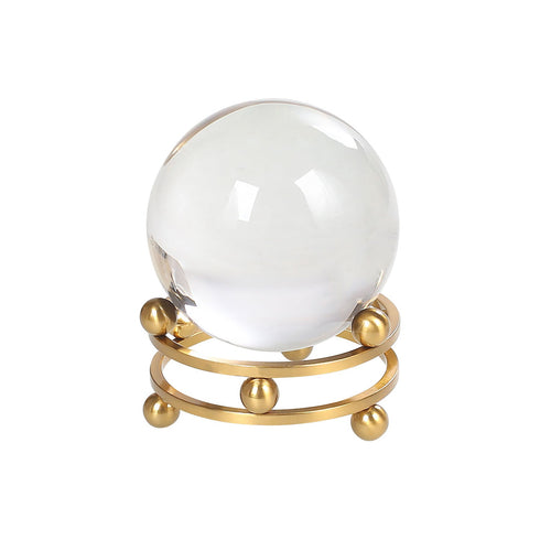Gold Galaxy Crystal Ball Stand Medium