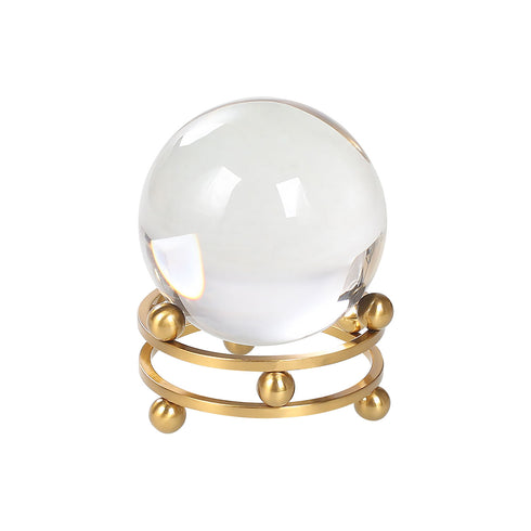 Gold Galaxy Crystal Ball Stand Small