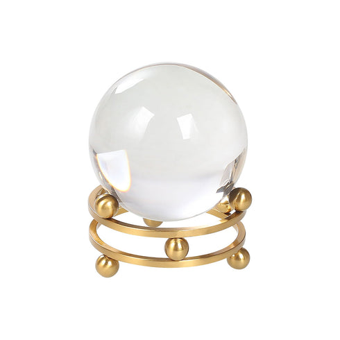 Gold Galaxy Crystal Ball Stand Medium