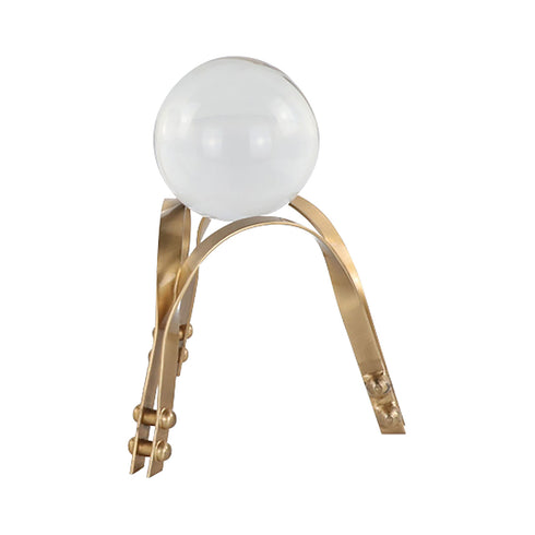 Gold Loop Crystal Ball Stand