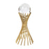 Gold Spiral Crystal Ball Stand