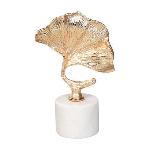 Gold Ginko Leaf Marble Stand