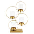 4 Ring Candle Holder - Gold