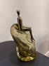 Lucia Smoked Glass & Brass Ornament