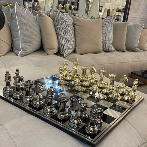Silver & Gold Chess Set