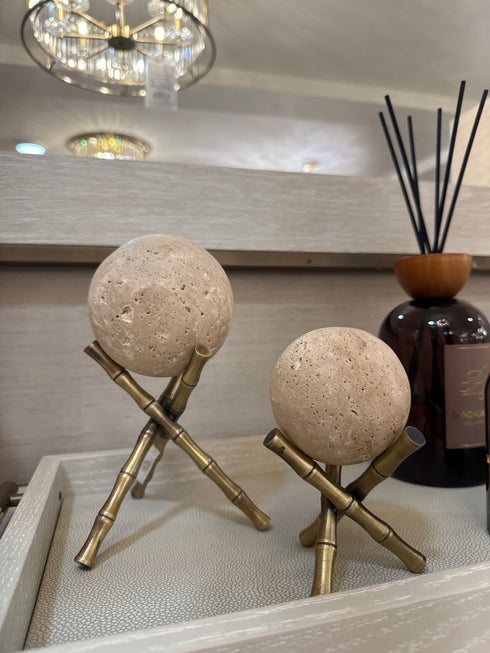 Travertine Bamboo Set
