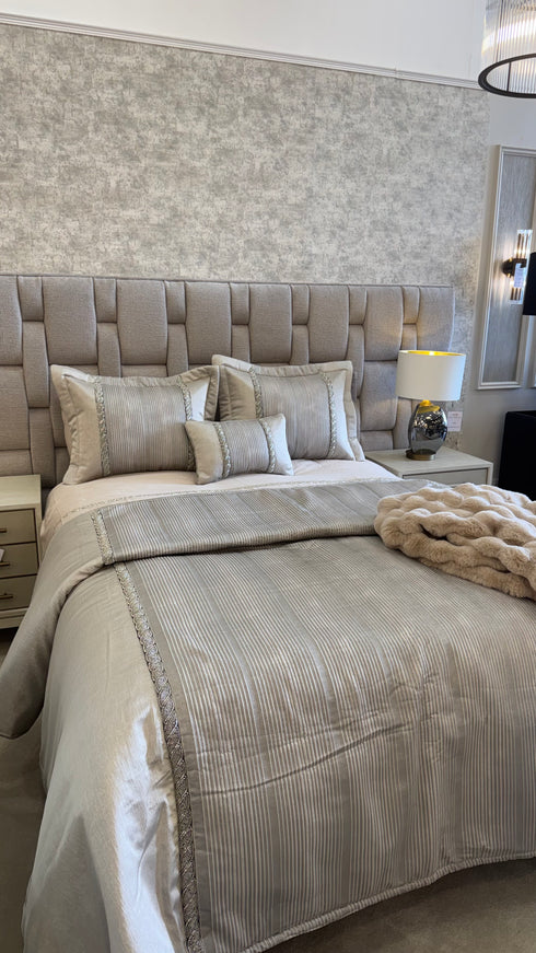 Grazia Silver Duvet & Bedspread Set