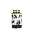 Leopard Jar Gold Trim