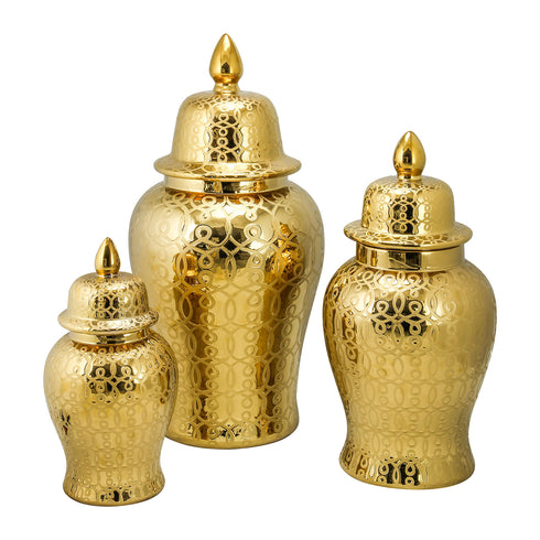 Swirl Jar Gold