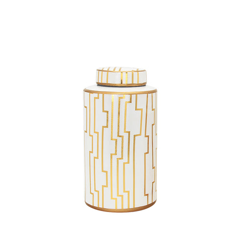 Gold/White Jessi Jar