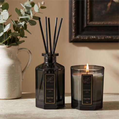 Oud Star Candle & Diffuser Set