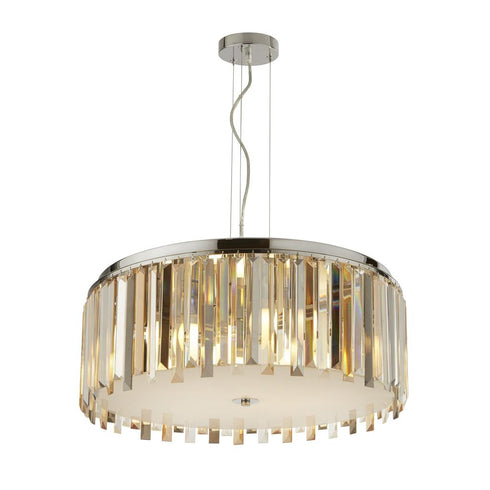 Classy 5 Light Drum Pendant Semi Flush