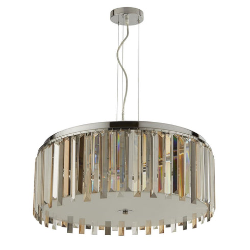 Classy 5 Light Drum Pendant Semi Flush