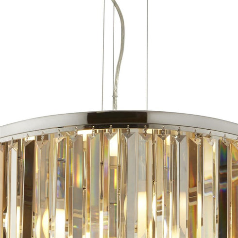 Classy 5 Light Drum Pendant Semi Flush