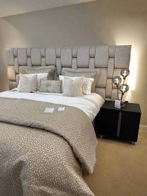 Silverstone Latte Boucle Bed