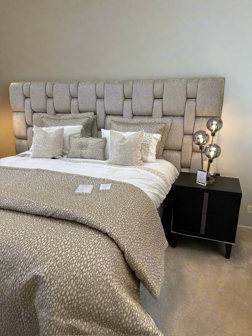 Silverstone Latte Boucle Bed