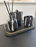 Black Leather Serving Tray