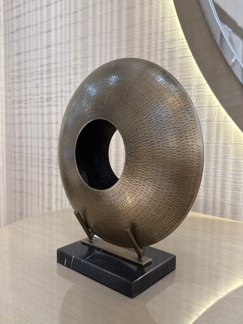 Brass & Marble Halo Decoration