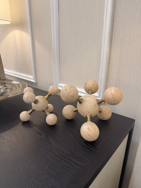 Cairo Travertine Ball Decoration