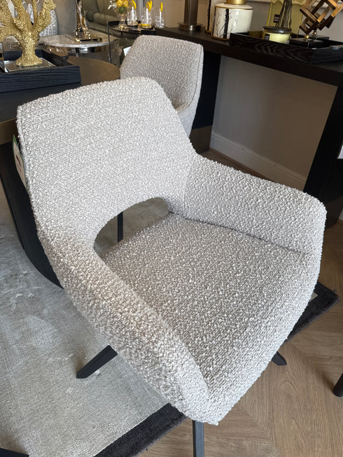 Portia Mink Boucle Dining Chair