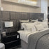 Grande Capri Plush Silver Bed