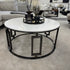 Pre Order Ovada Coffee Table - Gunmetal Black & White Marble