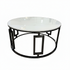 Pre Order Ovada Coffee Table - Gunmetal Black & White Marble