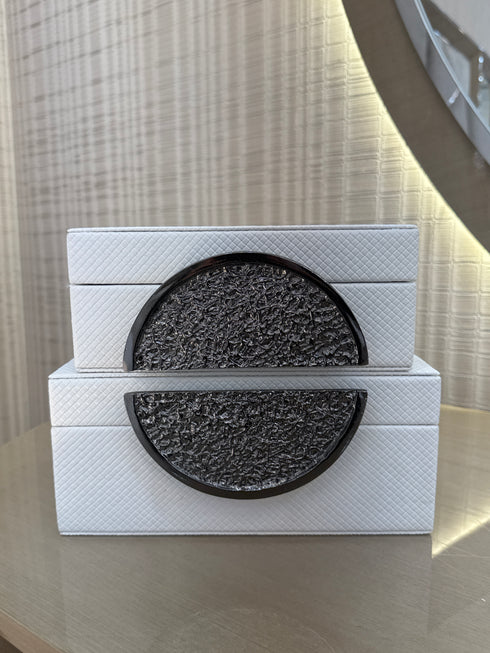 Nickel Dimple Box Set - White