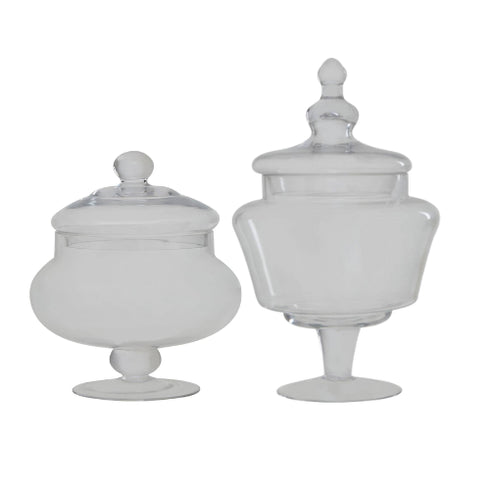 Olivia Clear Glass Candy Storage Jar