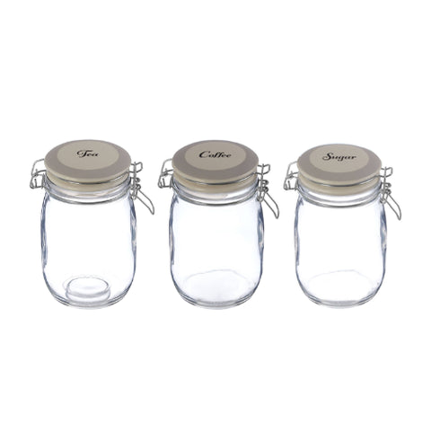 Diego Tea Sugar Coffee Glass Storage Jars 1000ml