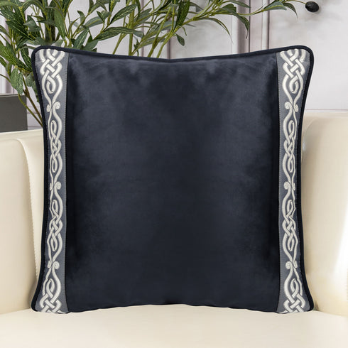 Lamara Black Velvet Cushion