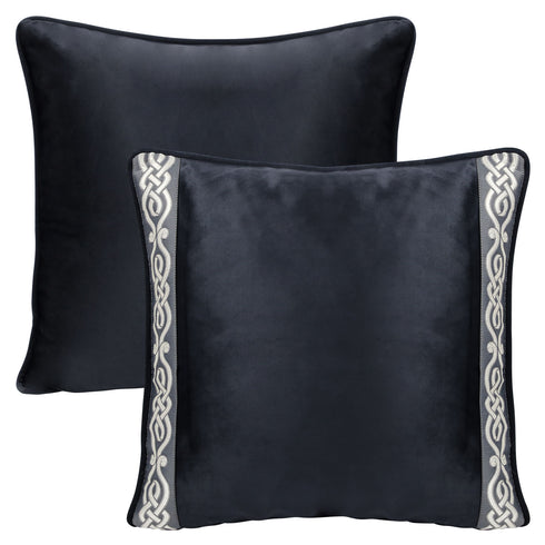 Lamara Black Velvet Cushion