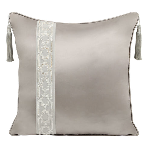Tara Grey Silk Cushion