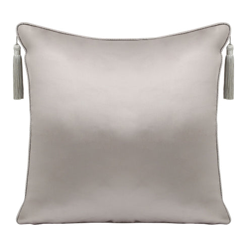 Tara Grey Silk Cushion