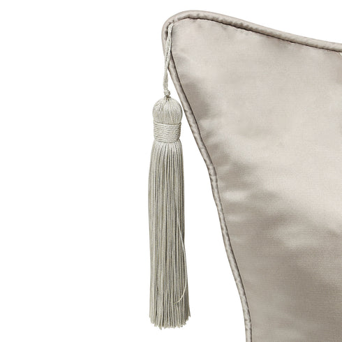 Tara Grey Silk Cushion