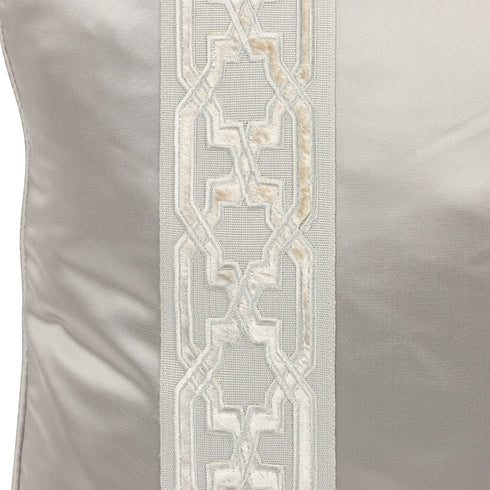 Tara Grey Silk Cushion