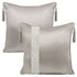 Tara Grey Silk Cushion