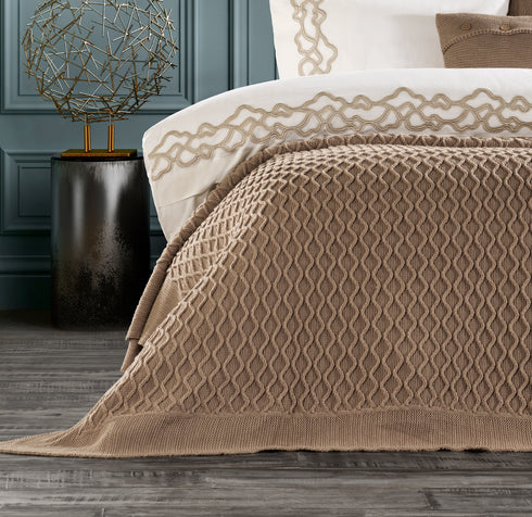 Ariah Beige Bedspread 4 Piece Set