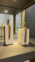 Travertine Thinking Couple