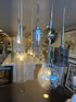 Issia Polished Chrome 9 Light Round Pendant With Mixed Glass Shades
