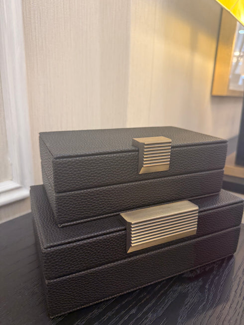 Black Leather Dimple Box Set