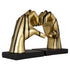 Golden Drip Heart Sign Book Ends